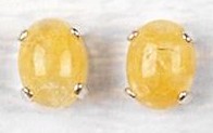 Himalaya Gold Azeztulite Earrings 