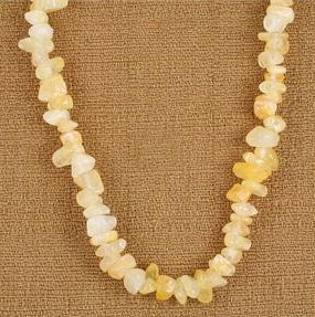 Himalaya Gold Azeztulite Polished Nugget Necklaces