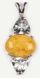 Himalaya Gold Azeztulite Pendant 