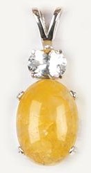 Himalaya Gold Azeztulite Pendant 