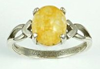 Himalaya Gold Azeztulite Ring