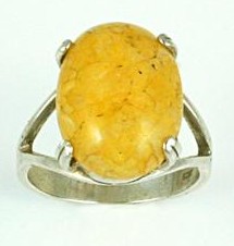 Himalaya Gold Azeztulite Ring