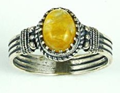 Himalaya Gold Azeztulite Ring