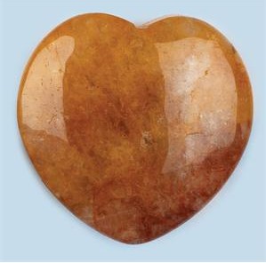 Himalaya Red-Gold Azeztulite Polished Hearts 