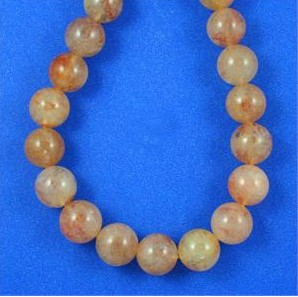 Himalaya Red-Gold Azeztulite Gemstone Bead Strands