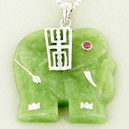 Jade Good Luck Wealth Money Talisman Pendants