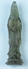 Moldavite Kwan Yin Carvings