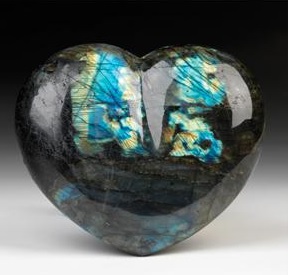 Spectrolite-Labradorite Hearts