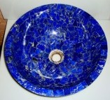 Lapis Lazuli Mosaic With Chips Vessel Sinks