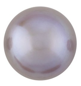 Lavender Freshwater Cultured Half-Drilled Button Pearl