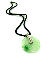 Luck of Windfall Jade Coin Pendant