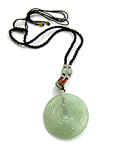 Luck of Windfall Jade Coin Necklace 