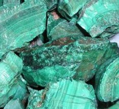Malachite Faceted Cab Rough AAA Quality