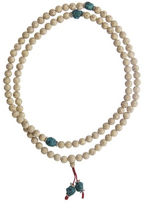Mala Prayer Beads Lotus Seed and Turquoise 