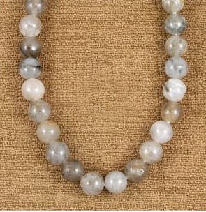 Gray Moldau Quartz Beads