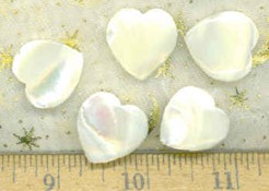 20 mm Mother of Pearl Hearts 