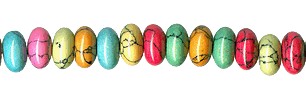 Multicolor Magnesite Beads