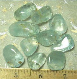 Natural Blue Topaz Tumbled Stones