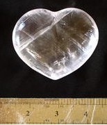 Optical Calcite Puffy Heart