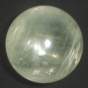 Green Optical Calcite Spheres