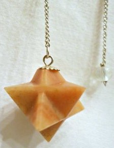 Orange Jasper Merkaba Pendulums