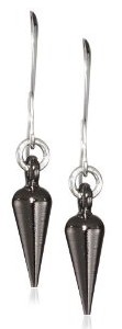 Petite Pendulum Gunmetal Drop Earrings
