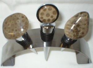 Petoskey Stone Wine Stoppers 