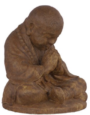 Praying Monk Statue