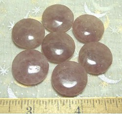 Red Coin Muscovite Beads 