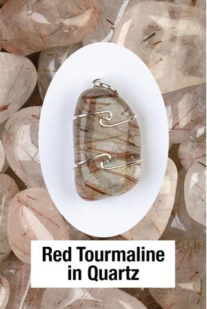 Red Tourmaline in Quartz 