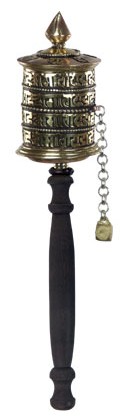 Ritual Tool with Handle Prayer Wheel 