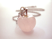 Rose Quartz Love Apple Pendant