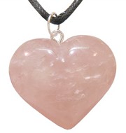 Rose Quartz Heart Pendant