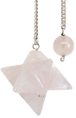 MERKABA ROSE QUARTZ Pendulums 