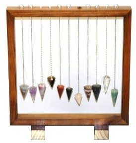 Set of 11 Pendulums in a Wood Frame Display