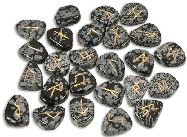 Snowflake Obsidian Runes