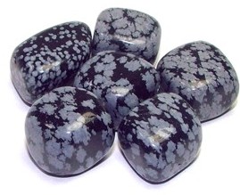 Snowflake Obsidian Tumble Stones