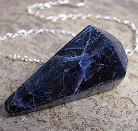 SODALITE FACETED Divination PENDULUM