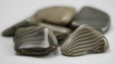 Striped Flint Tumbled Stones