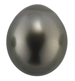 Tahitian Freshwater Cultured Half-Drilled Drop Pearl