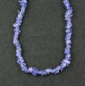 Tanzanite 36" Polished Nugget Necklace