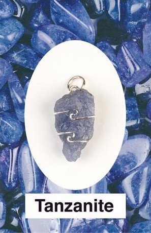 Tanzanite Wire Wrapped Pendant