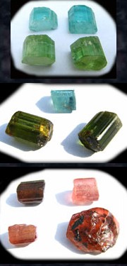 Faceted Gem Rough Tourmaline