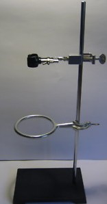 Cast Iron Lab Support Stand + Burette Clamp + Ring