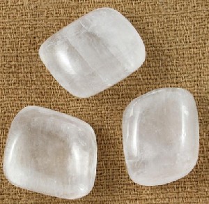 White Calcite Tumbled Stones