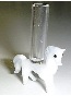 White Horse Glass Vial