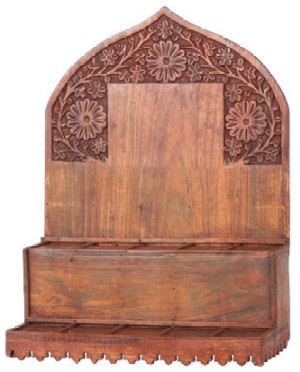 Beautiful hand carved wooden display 