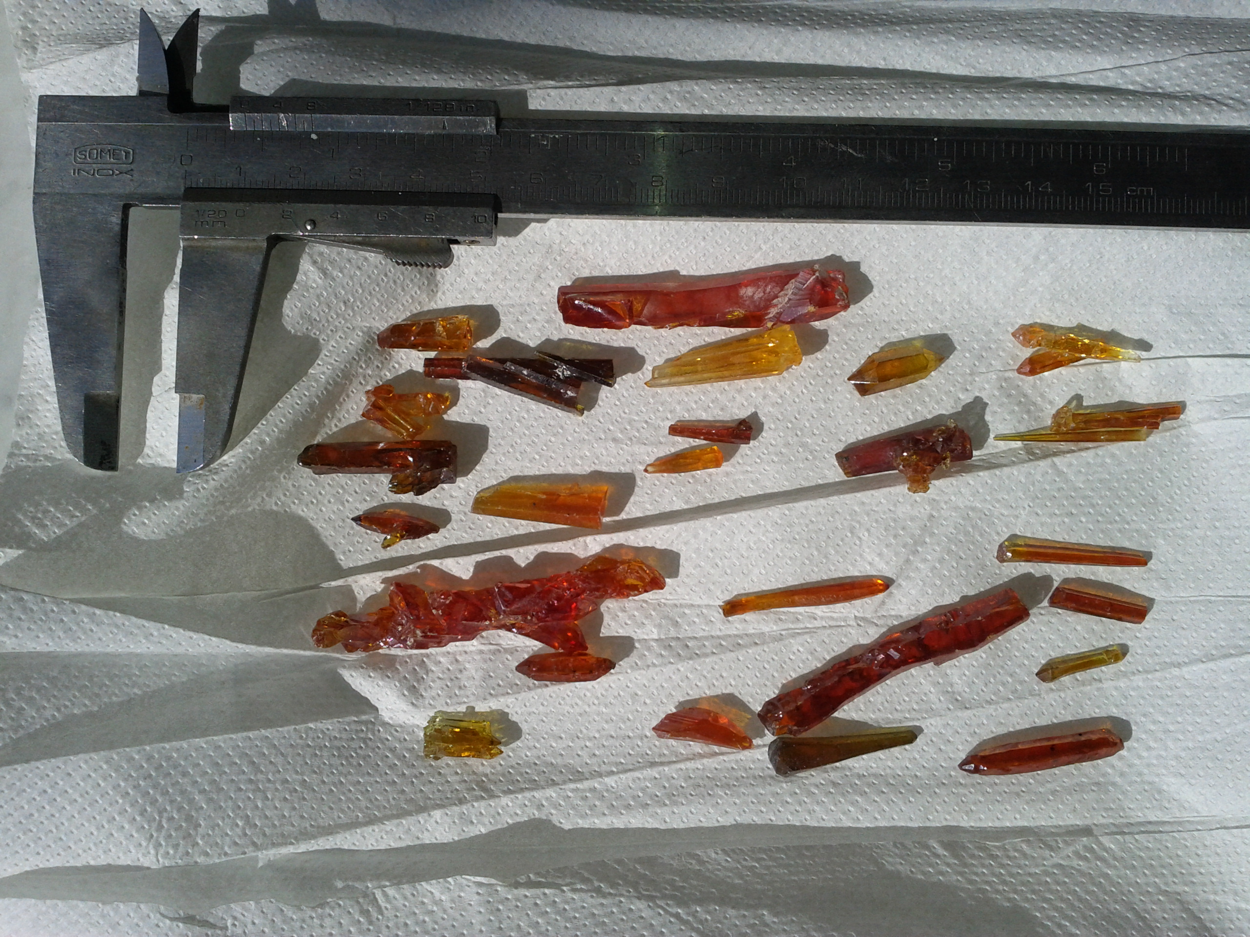 Zincite Crystals