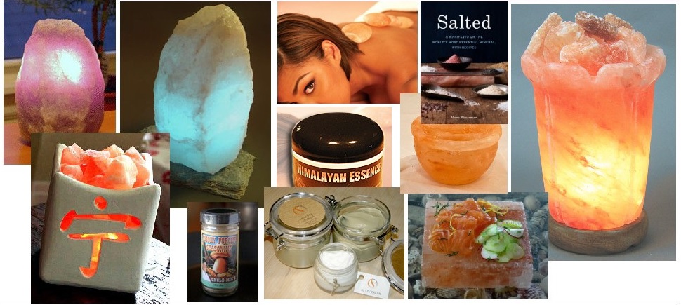 Salt Lamps, Salt Related Cooking Items And Skin Care